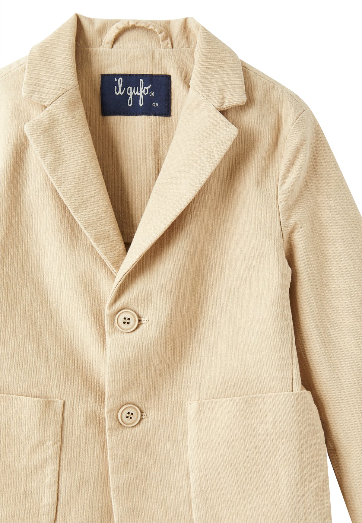 ViaMonte Shop | Il Gufo giacca beige bambino in cotone