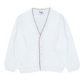 ViaMonte Shop | Il gufo maglia cardigan bianco bambino in cotone
