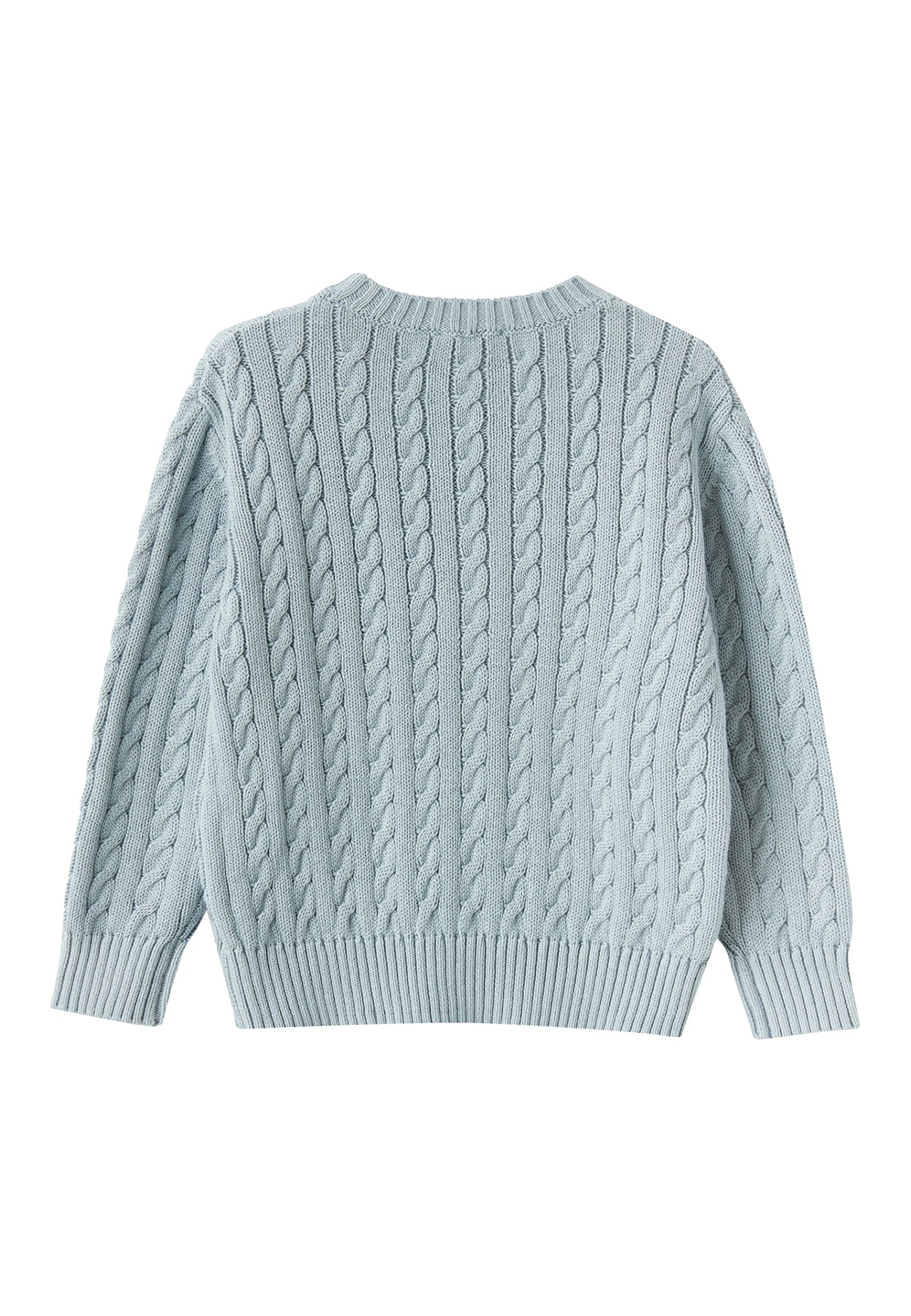 ViaMonte Shop | Il Gufo maglia celeste scuro bambino in cotone