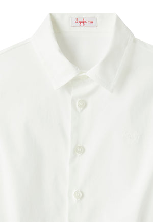 ViaMonte Shop | Il Gufo camicia/body neonato in cotone