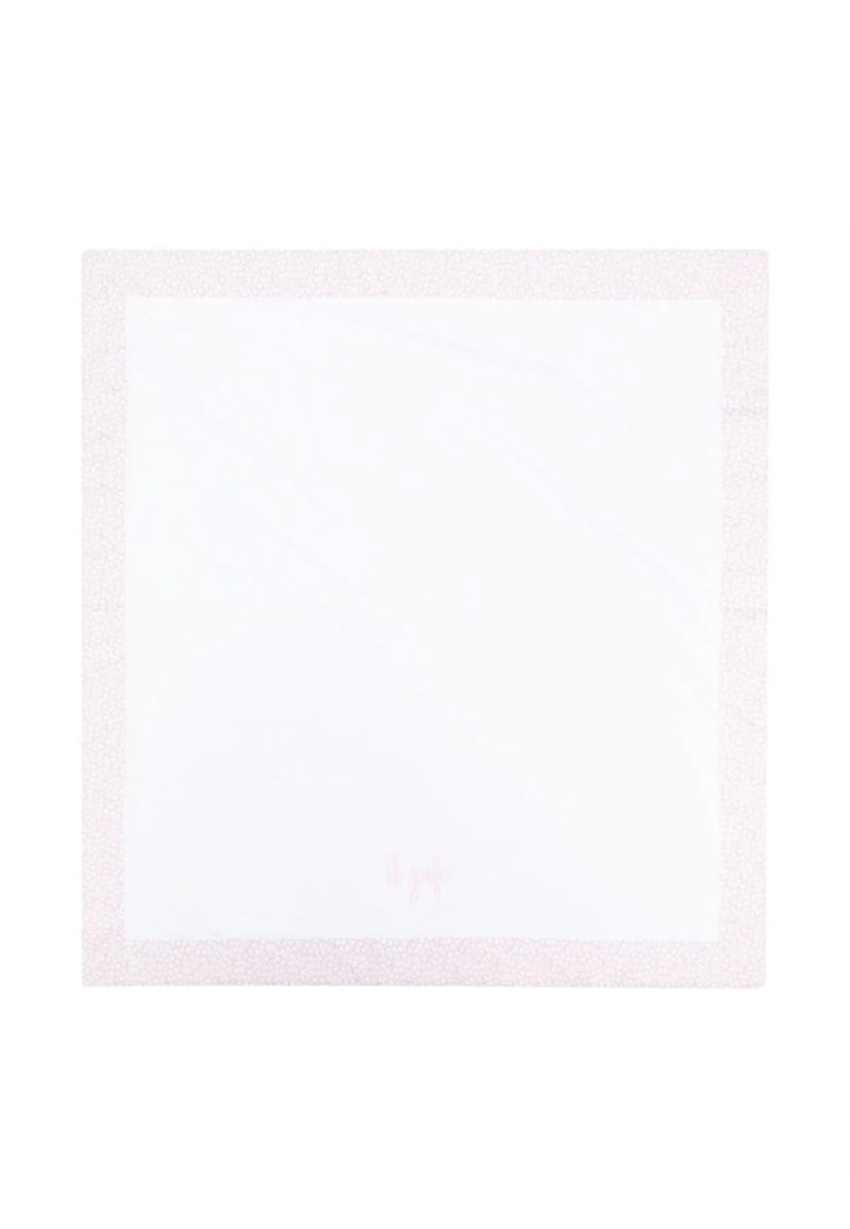 ViaMonte Shop | Il Gufo copertina bianca/rosa neonata in cotone