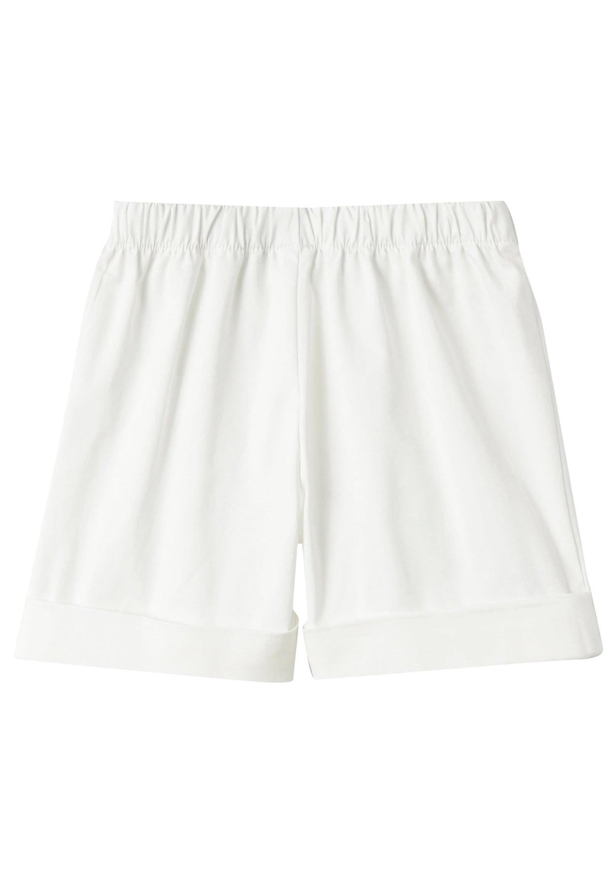 ViaMonte Shop | Il Gufo bermuda bianco neonato in cotone