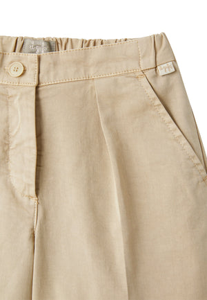 ViaMonte Shop | Il Gufo bermuda beige bambino in cotone