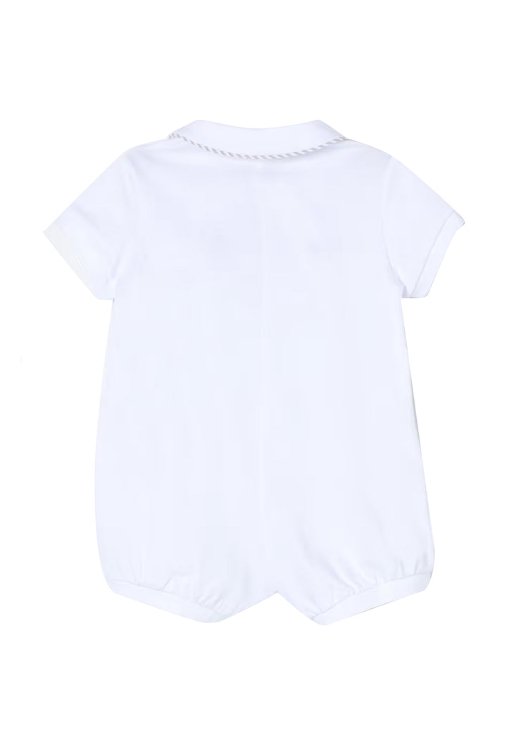 ViaMonte Shop | Il Gufo tutina bianca neonato in cotone