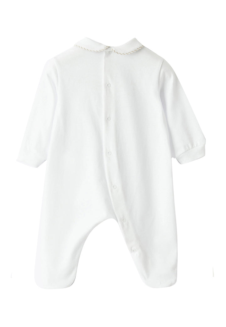 ViaMonte Shop | Il Gufo tutina bianca neonata in cotone