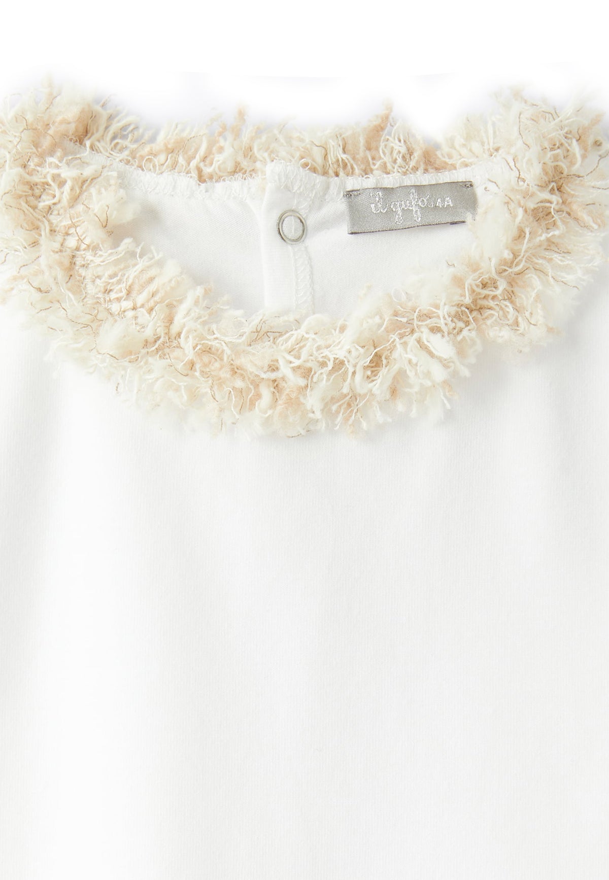 ViaMonte Shop | Il Gufo t-shirt bianca bambina in cotone