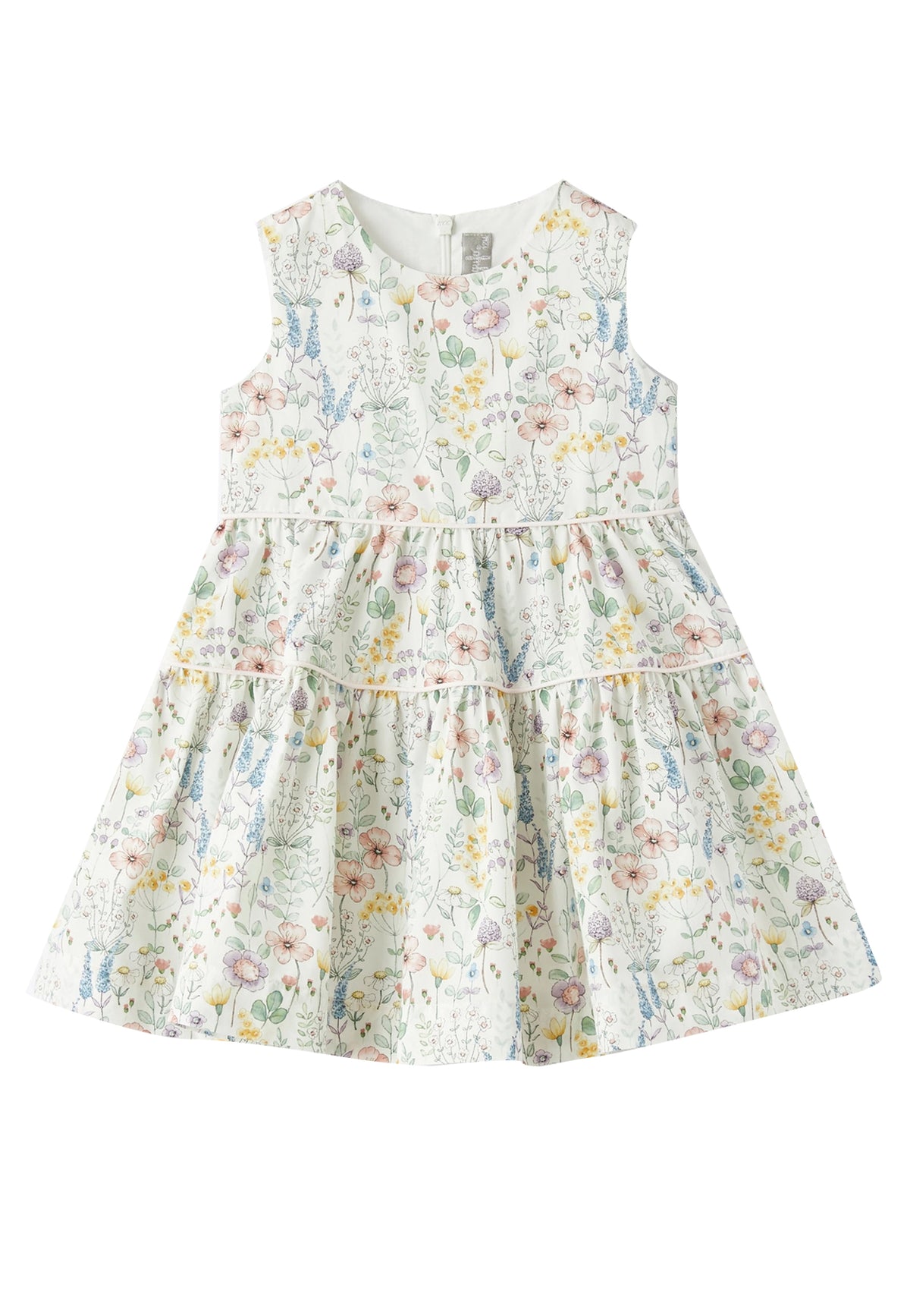 ViaMonte Shop | Il Gufo vestito bianco bambina in cotone
