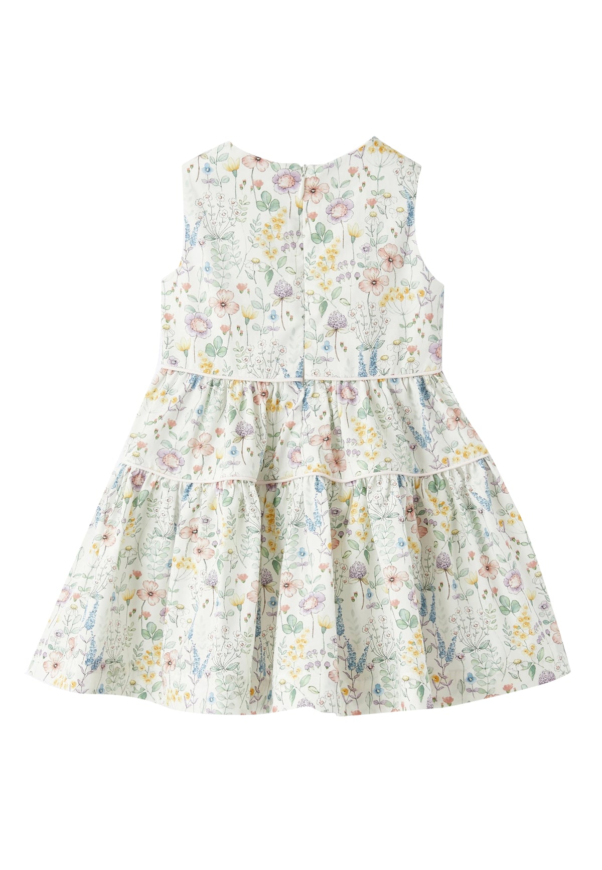 ViaMonte Shop | Il Gufo vestito bianco bambina in cotone