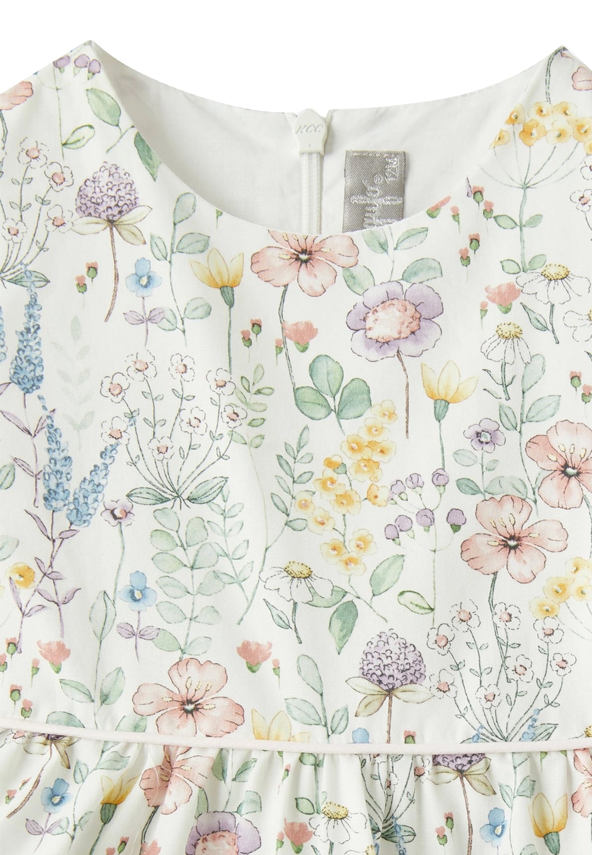 ViaMonte Shop | Il Gufo vestito bianco bambina in cotone