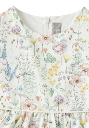 ViaMonte Shop | Il Gufo vestito bianco bambina in cotone