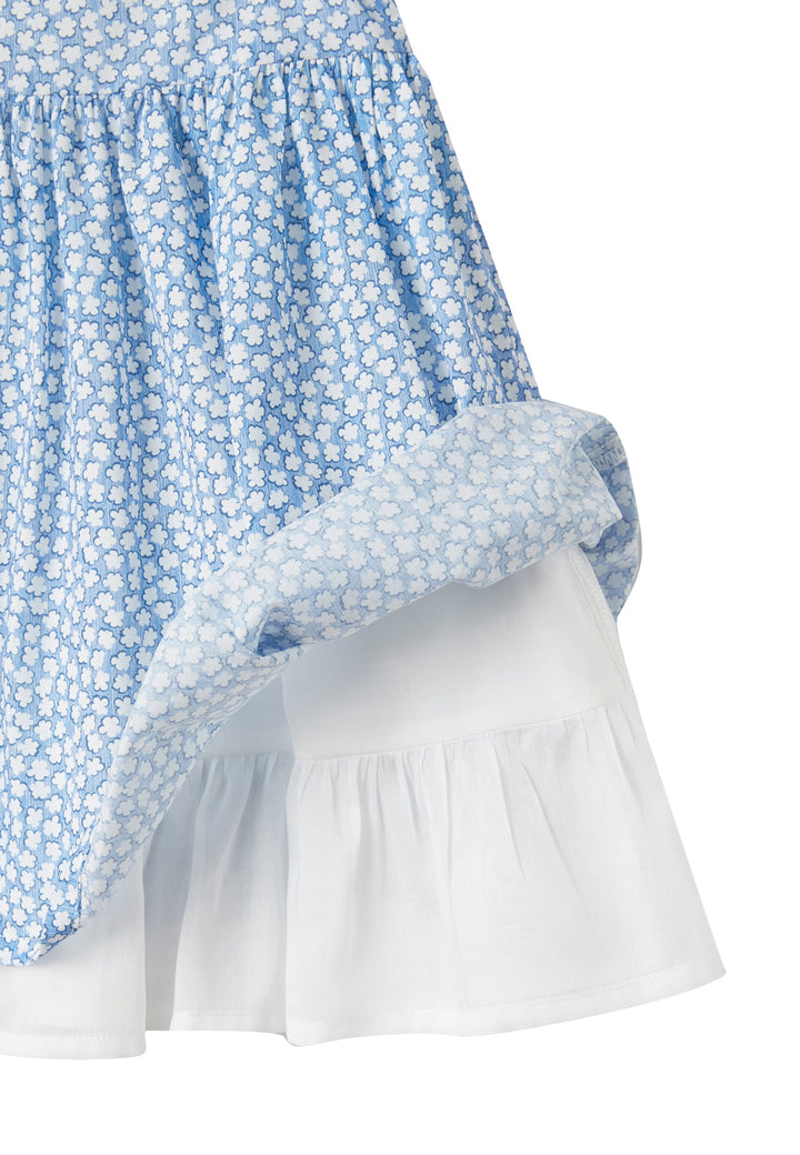 ViaMonte Shop | Il Gufo vestito azzurro neonata in cotone