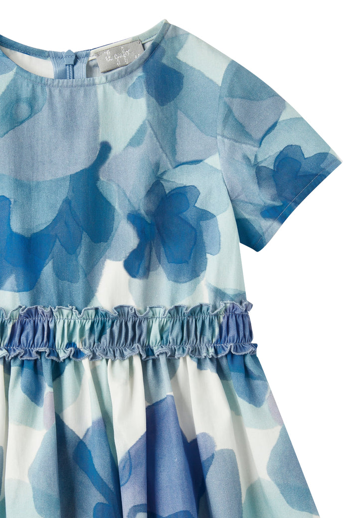 ViaMonte Shop | Il gufo vestito blu bambina in cotone