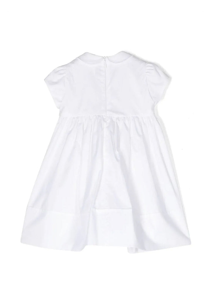 ViaMonte Shop | Il Gufo vestito bianco neonata in cotone