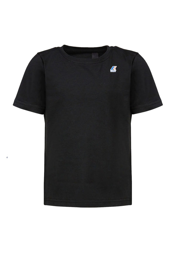 ViaMonte Shop | K-Way t-shirt nera bambino in cotone