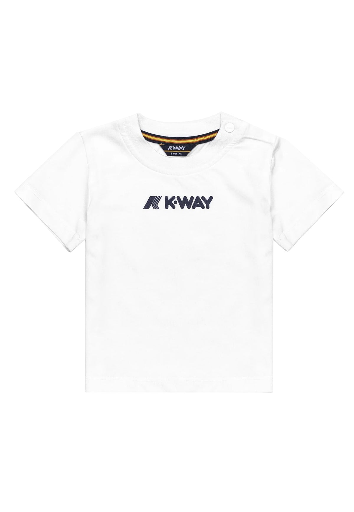 ViaMonte Shop | K-Way t-shirt bianca neonato in cotone