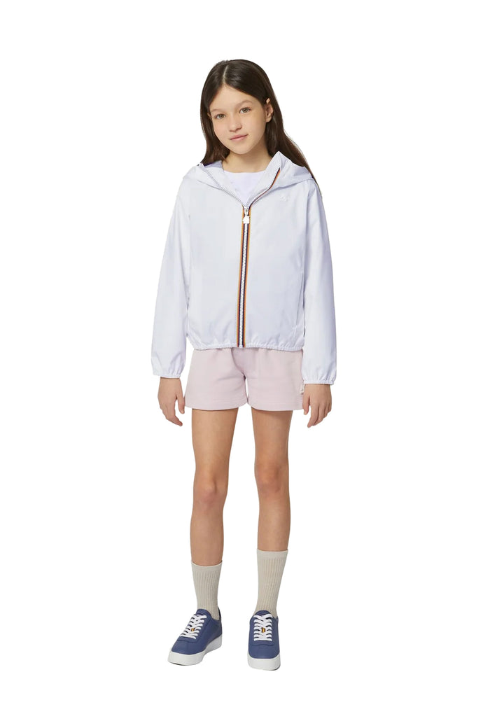 ViaMonte Shop | K-Way giubbino P.Lily bianco bambina in tessuto tecnico