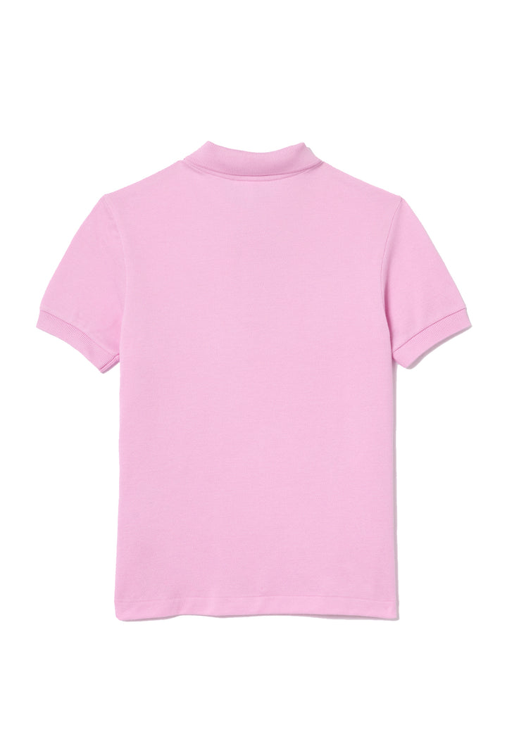 ViaMonte Shop | Lacoste polo rosa bambino in piquet di cotone