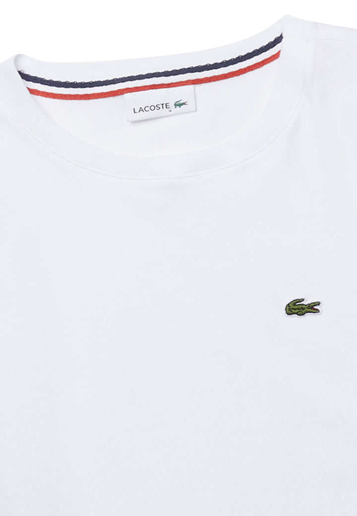 ViaMonte Shop | Lacoste t-shirt bianca bambino in jersey di cotone