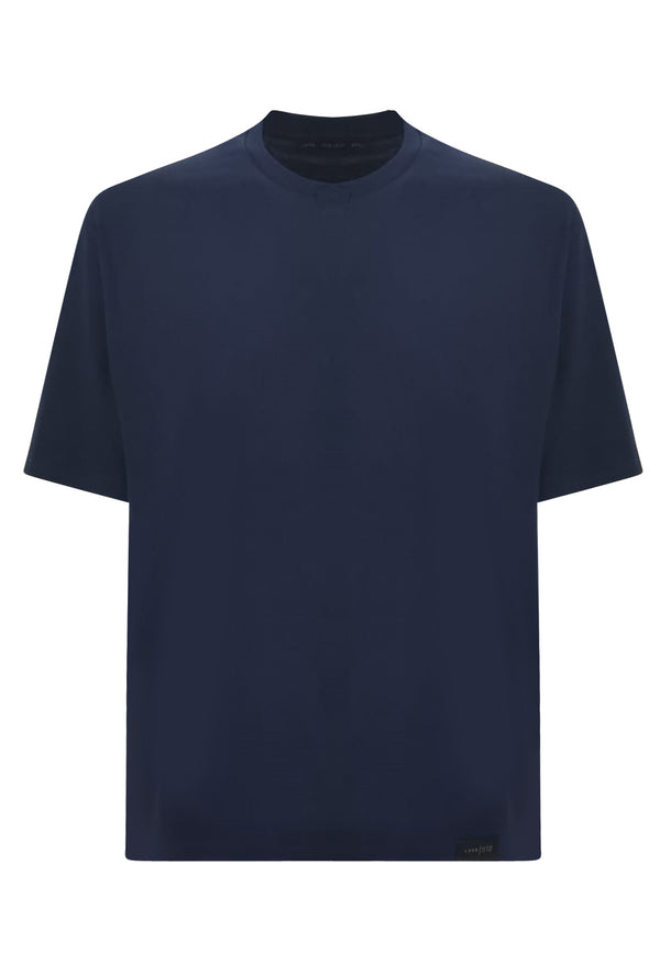 ViaMonte Shop | Low Brand t-shirt blu uomo in cotone