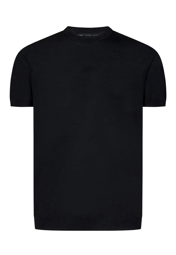 ViaMonte Shop | Low Brand maglia nera uomo in lino e seta