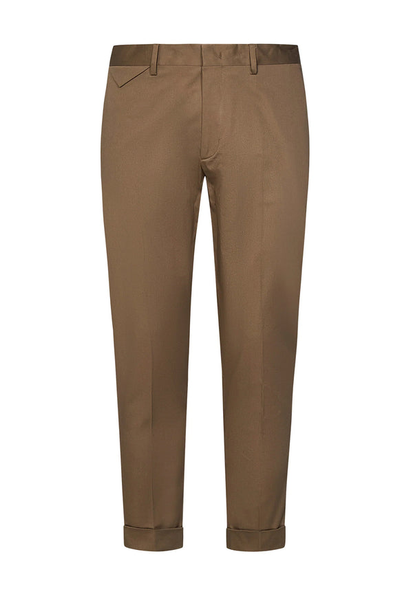 ViaMonte Shop | Low Brand pantalone marrone uomo in cotone