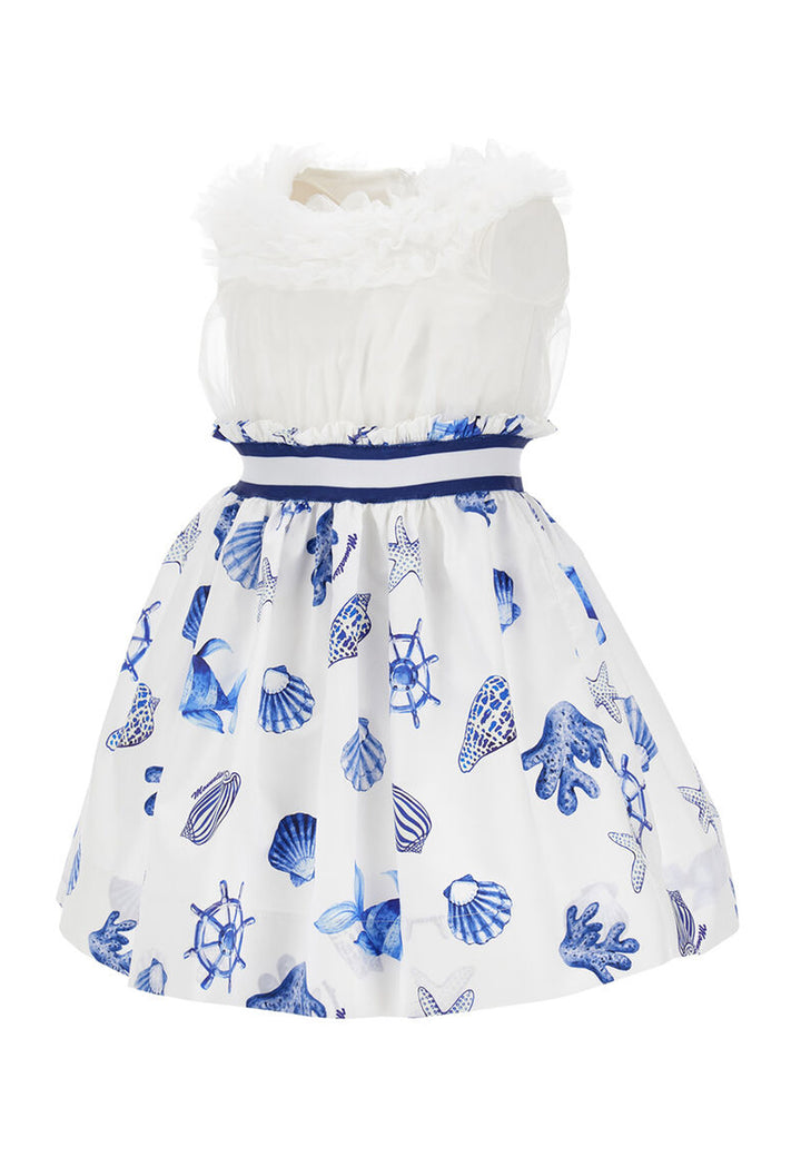 ViaMonte Shop | Monnalsia vestito bianco bambina in cotone