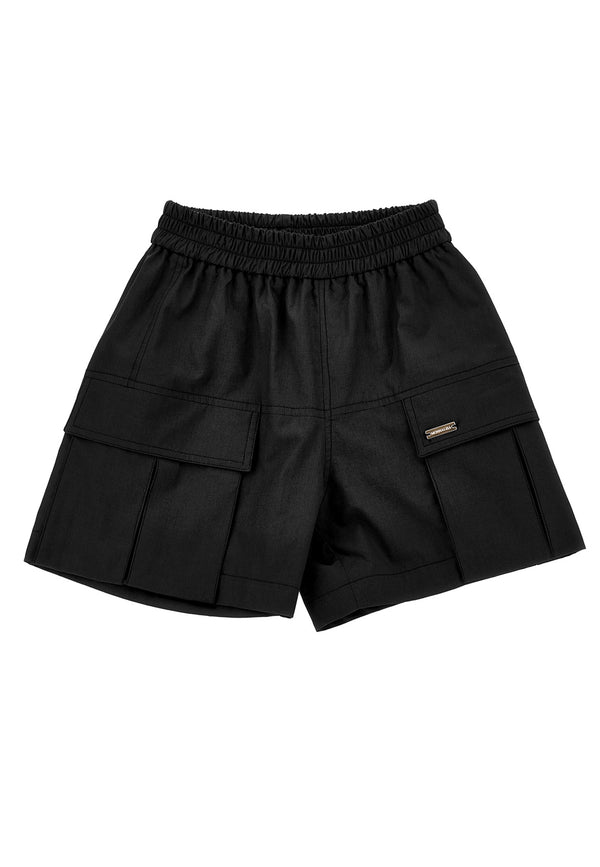 ViaMonte Shop | Monnalisa shorts nero bambina in cotone