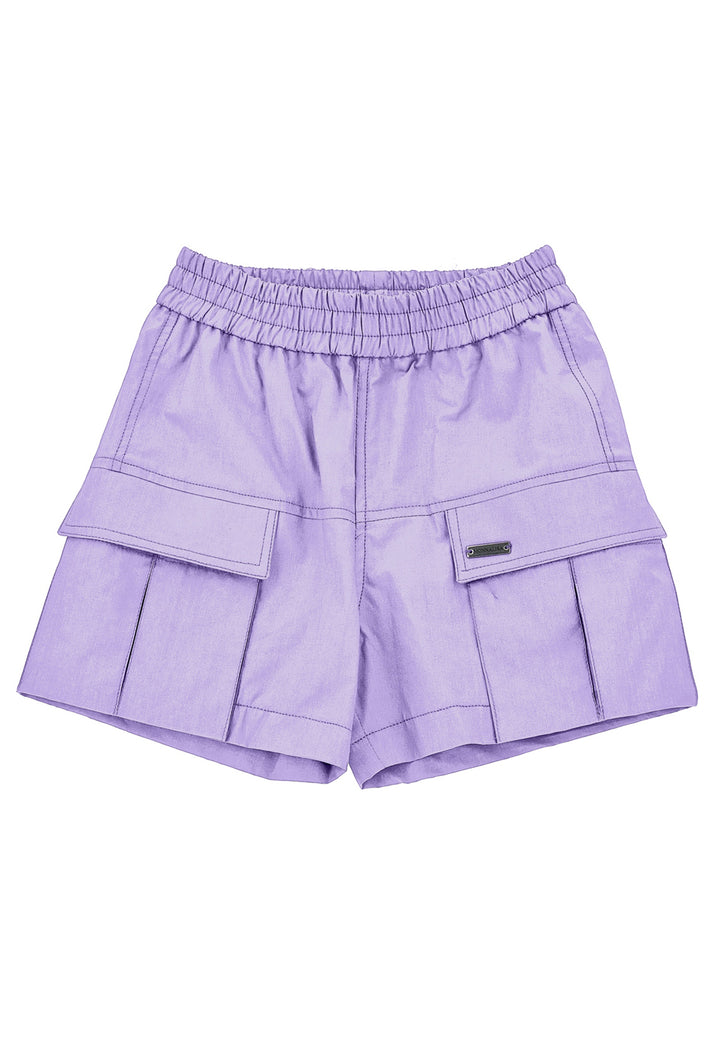 ViaMonte Shop | Monnalisa shorts glicine bambina in cotone