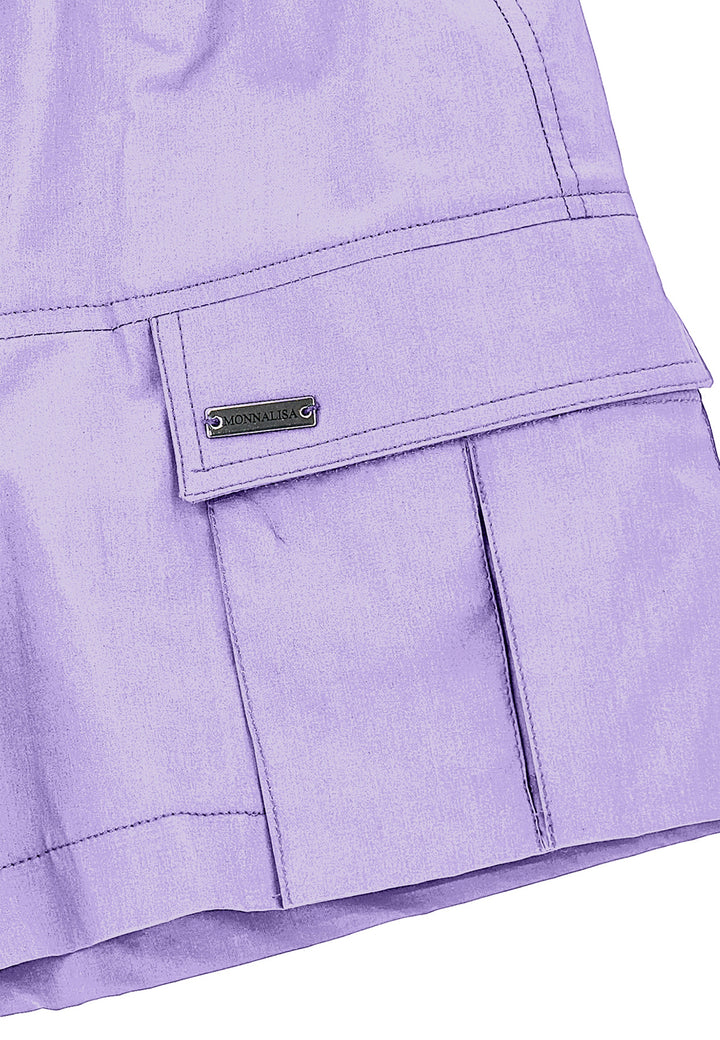 ViaMonte Shop | Monnalisa shorts glicine bambina in cotone
