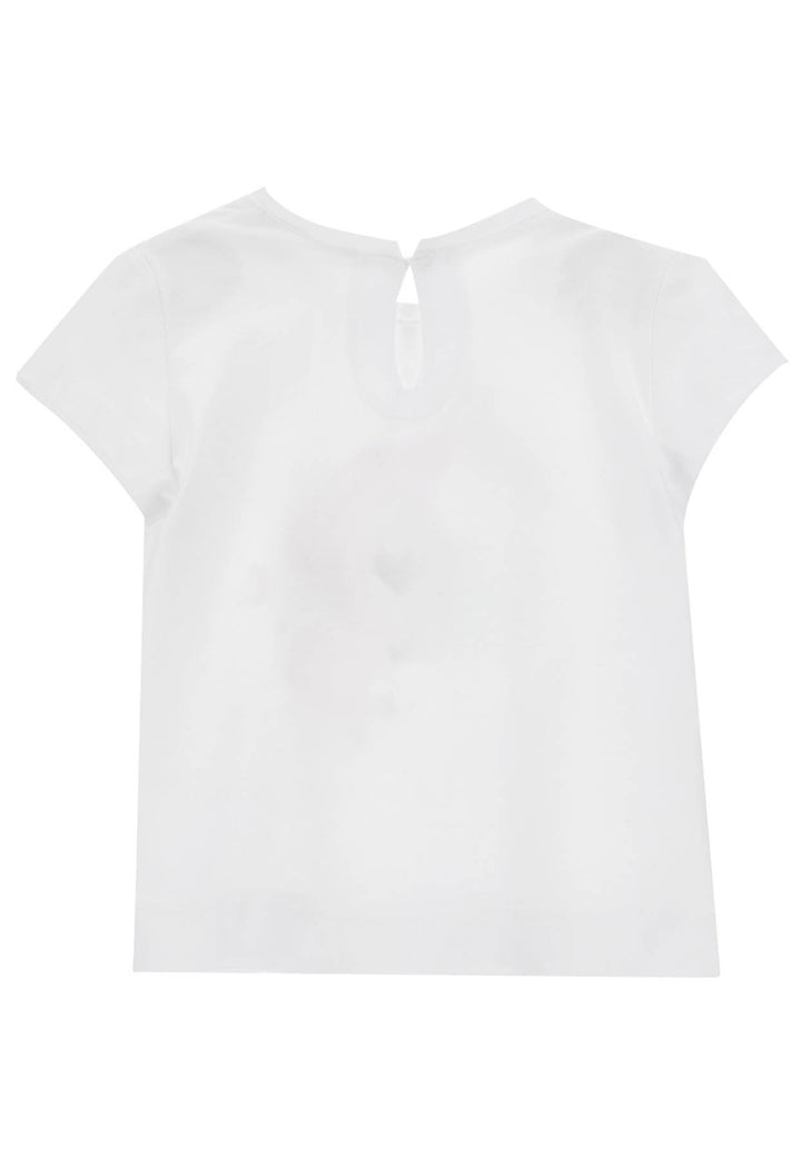 ViaMonte Shop | Monnalisa t-shirt bianca neonata in cotone