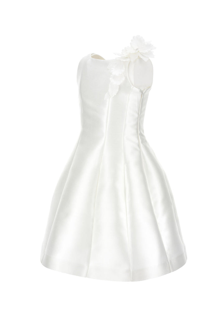 ViaMonte Shop | Monnalisa vestito bianco bambina in mikado