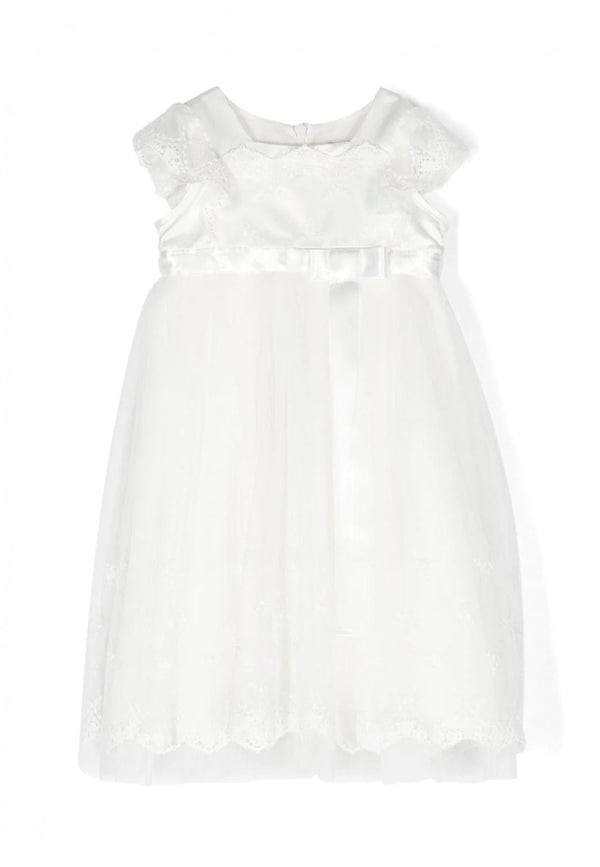 ViaMonte Shop | Monnalisa vestito bianco neonata in tulle