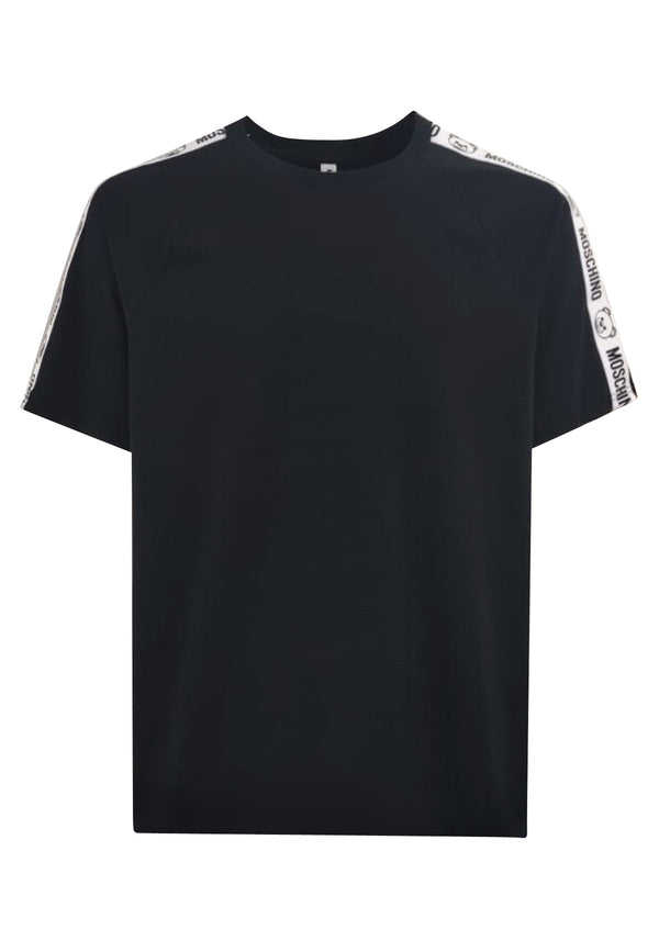 ViaMonte Shop | Moschino t-shirt nera uomo in cotone elasticizzato