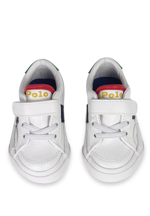 ViaMonte Shop | Polo Ralph Lauren sneakers polo Ryley PS bianca bambino