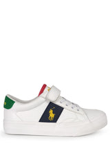 ViaMonte Shop | Polo Ralph Lauren sneakers polo Ryley PS bianca bambino