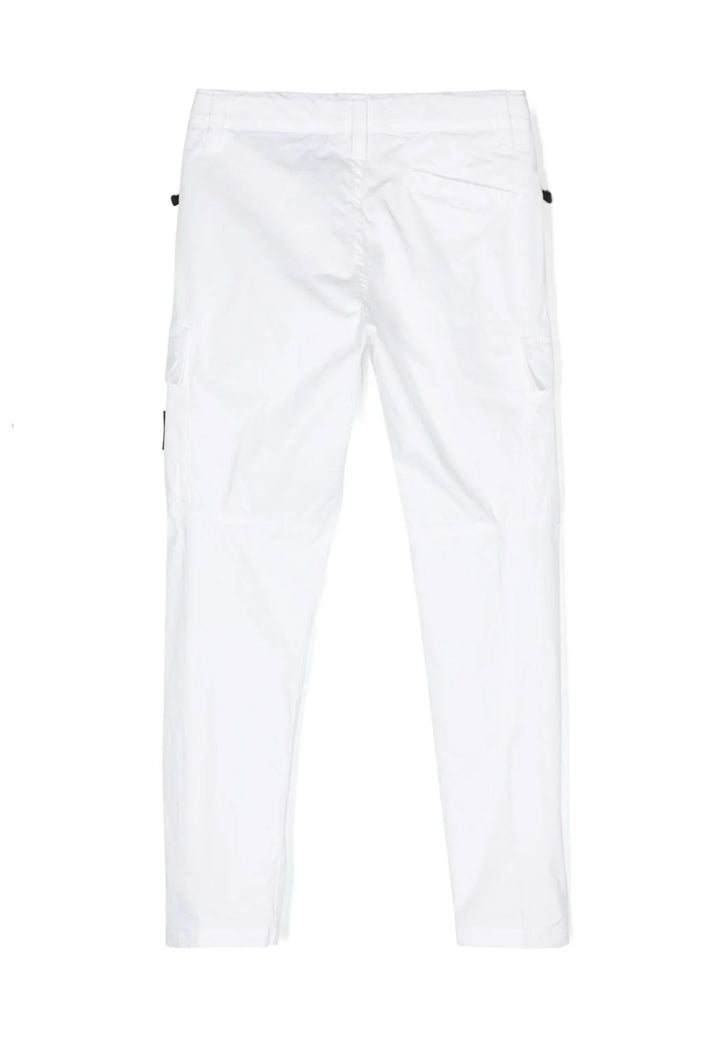 ViaMonte Shop | Stone Island pantalone bianco bambino in cotone