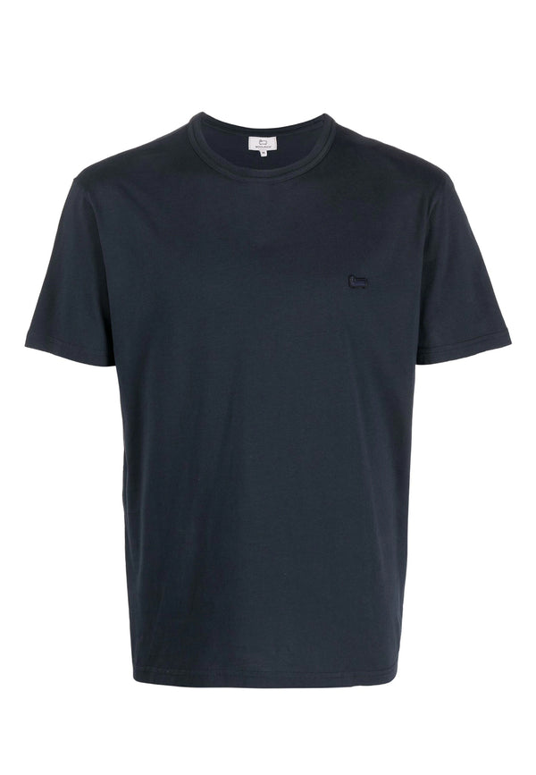 ViaMonte Shop | Woolrich t-shirt blu uomo in cotone