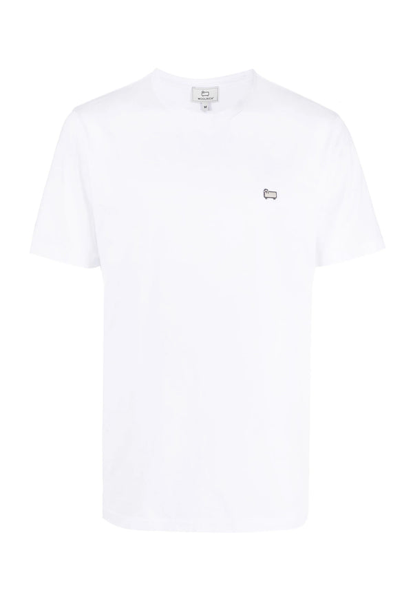 ViaMonte Shop | Woolrich t-shirt bianca uomo in cotone