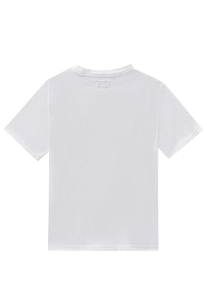 ViaMonte Shop | Woolrich kids t-shirt bianca bambino in cotone