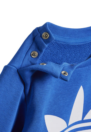 Adidas tuta blu neonato in cotone | ViaMonte Shop