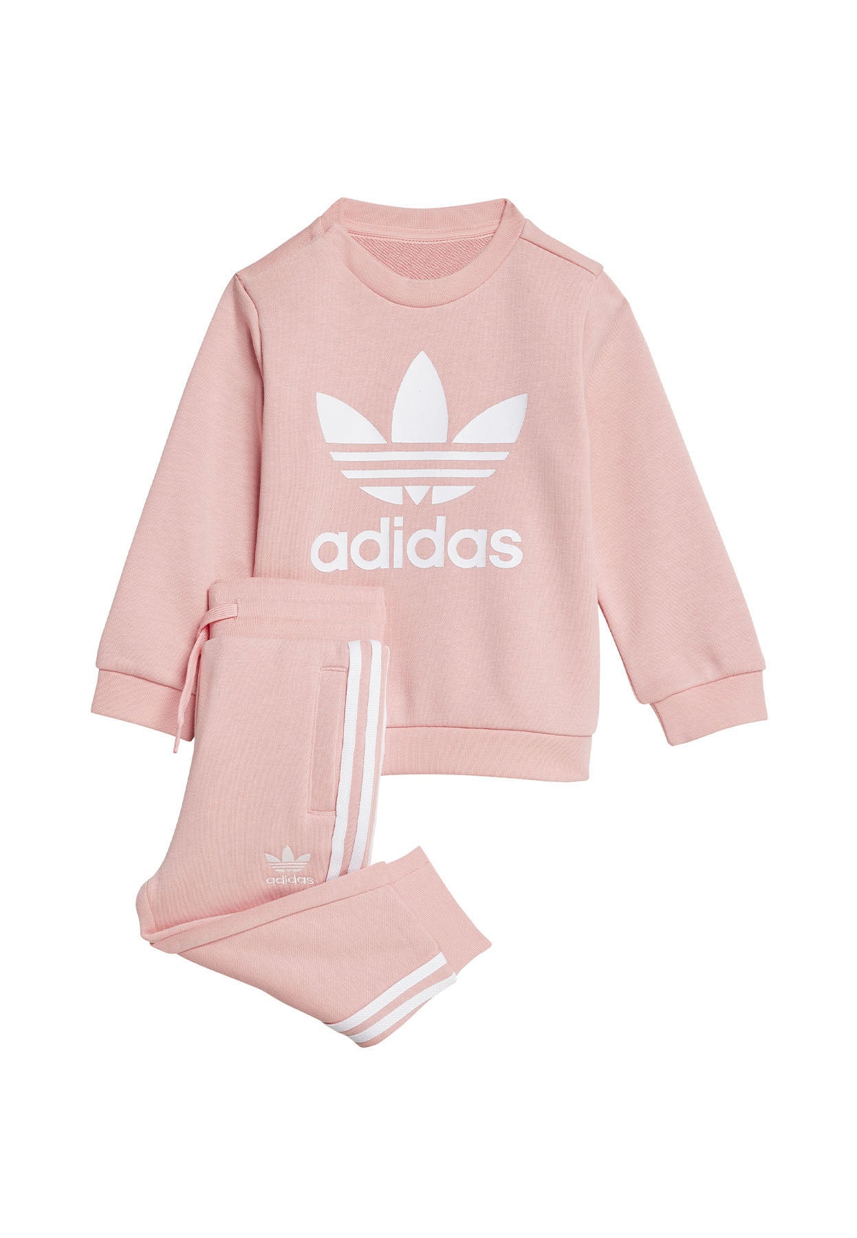 Adidas tuta rosa bambina in cotone | ViaMonte Shop