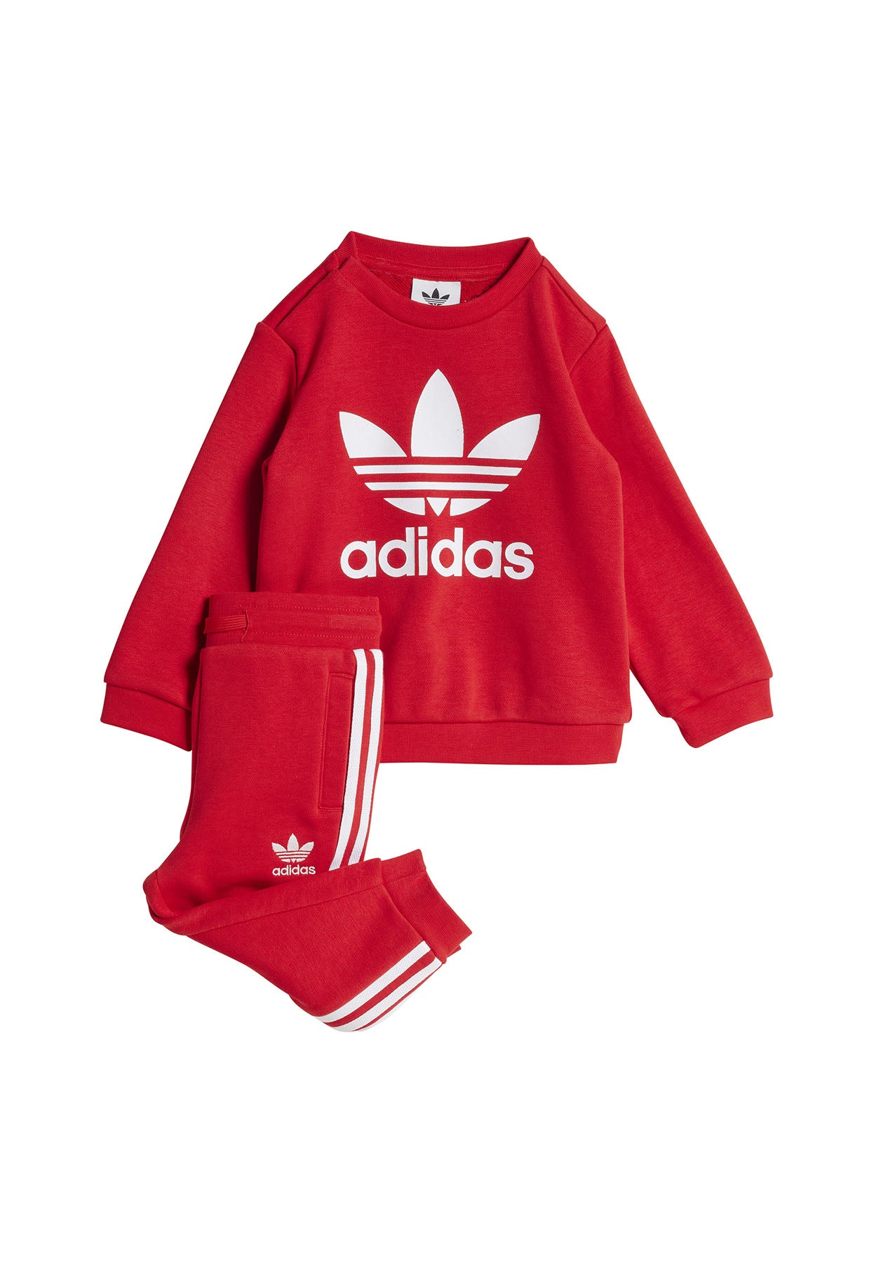 ViaMonte Shop | Adidas tuta rossa bambino in cotone