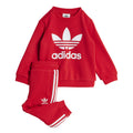 ViaMonte Shop | Adidas tuta rossa neonato in cotone