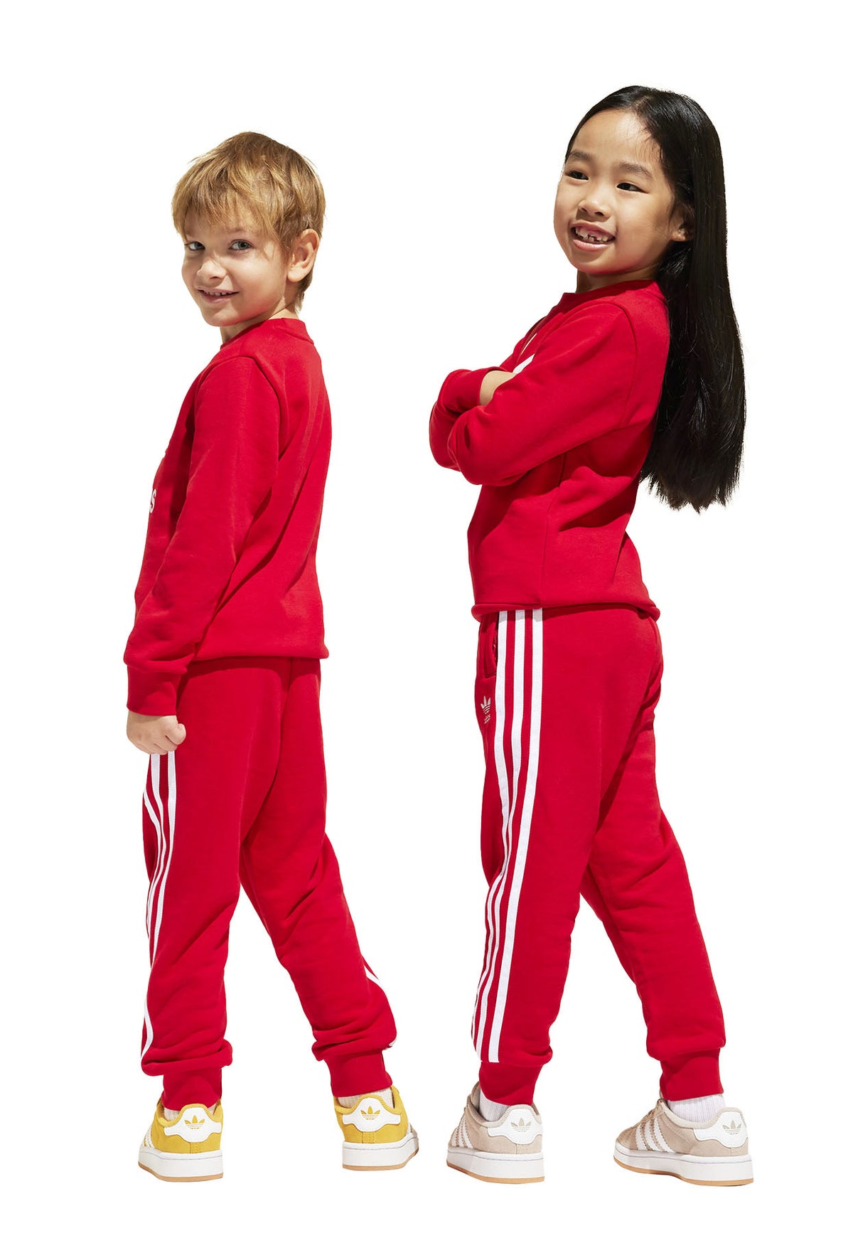 ViaMonte Shop | Adidas tuta rossa bambino in cotone