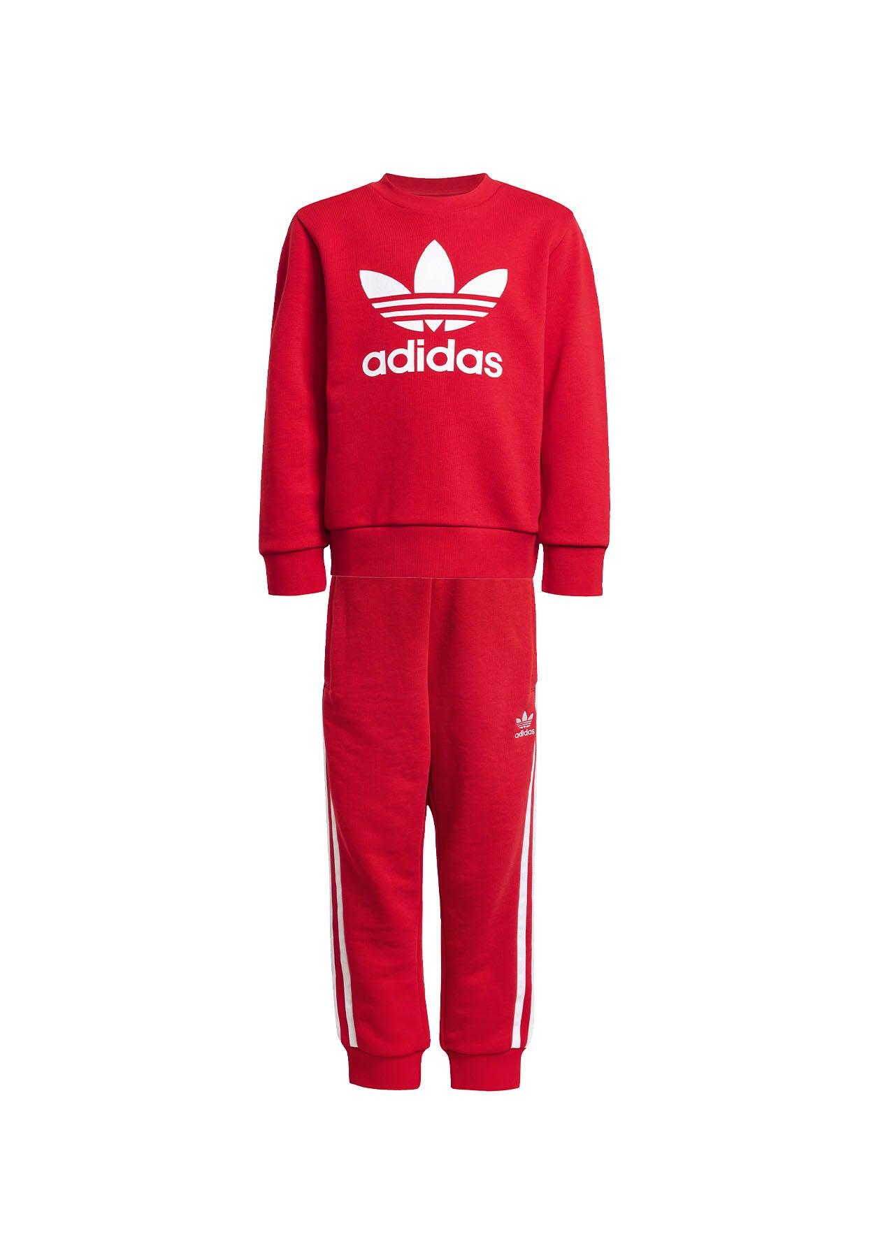 ViaMonte Shop | Adidas tuta rossa bambino in cotone