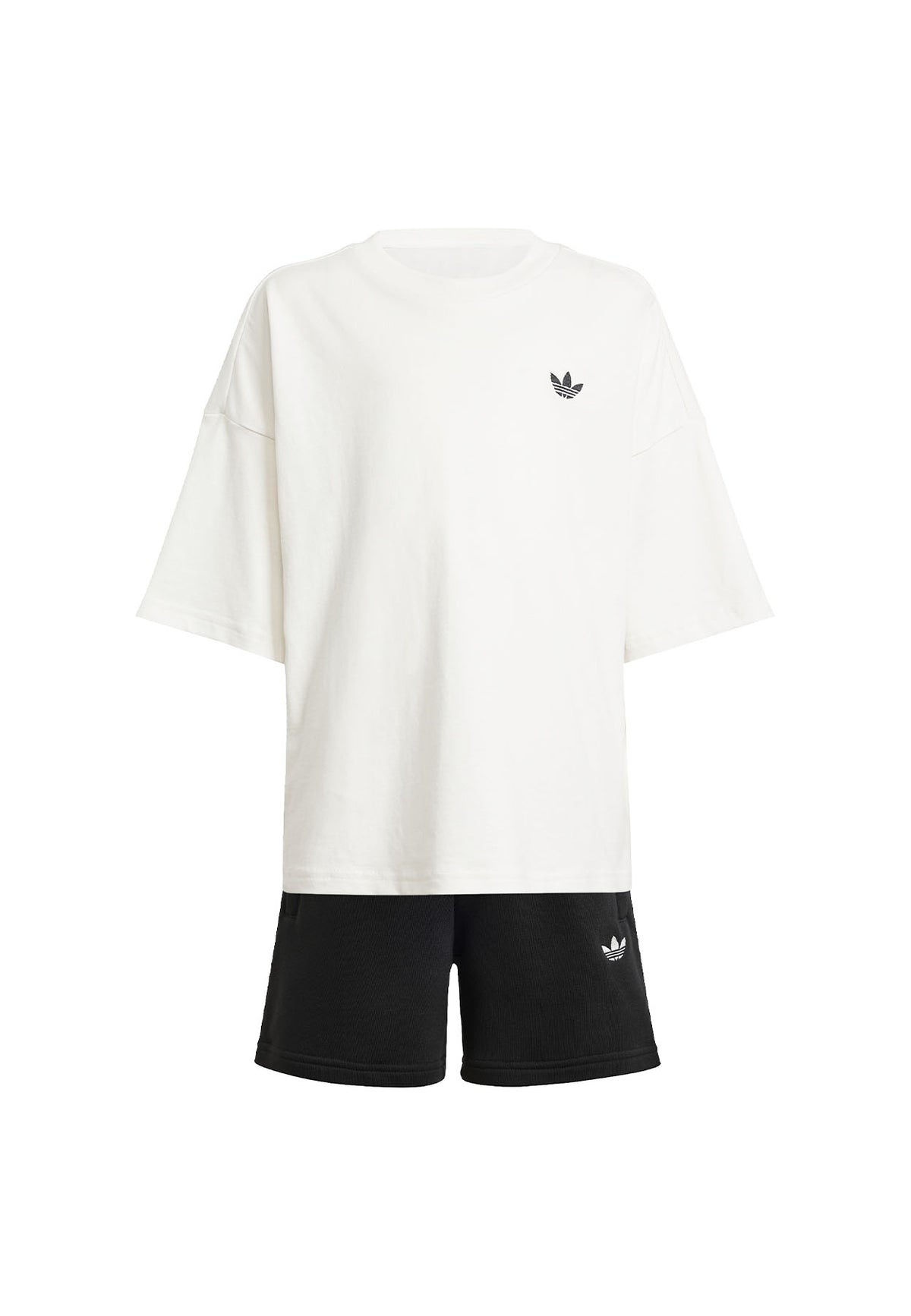 Adidas completo bianco/nero bambino in cotone | ViaMonte Shop