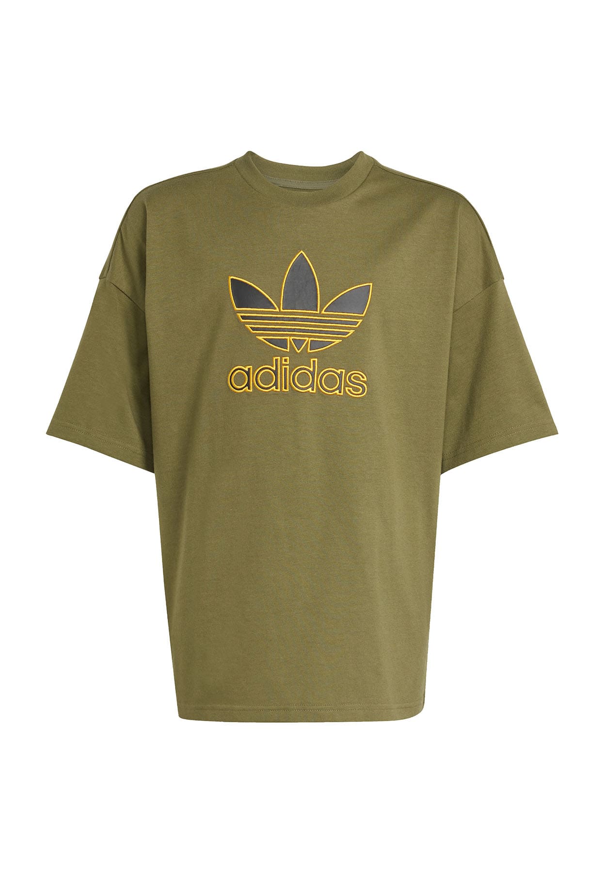 Adidas t-shirt verde bambino in cotone