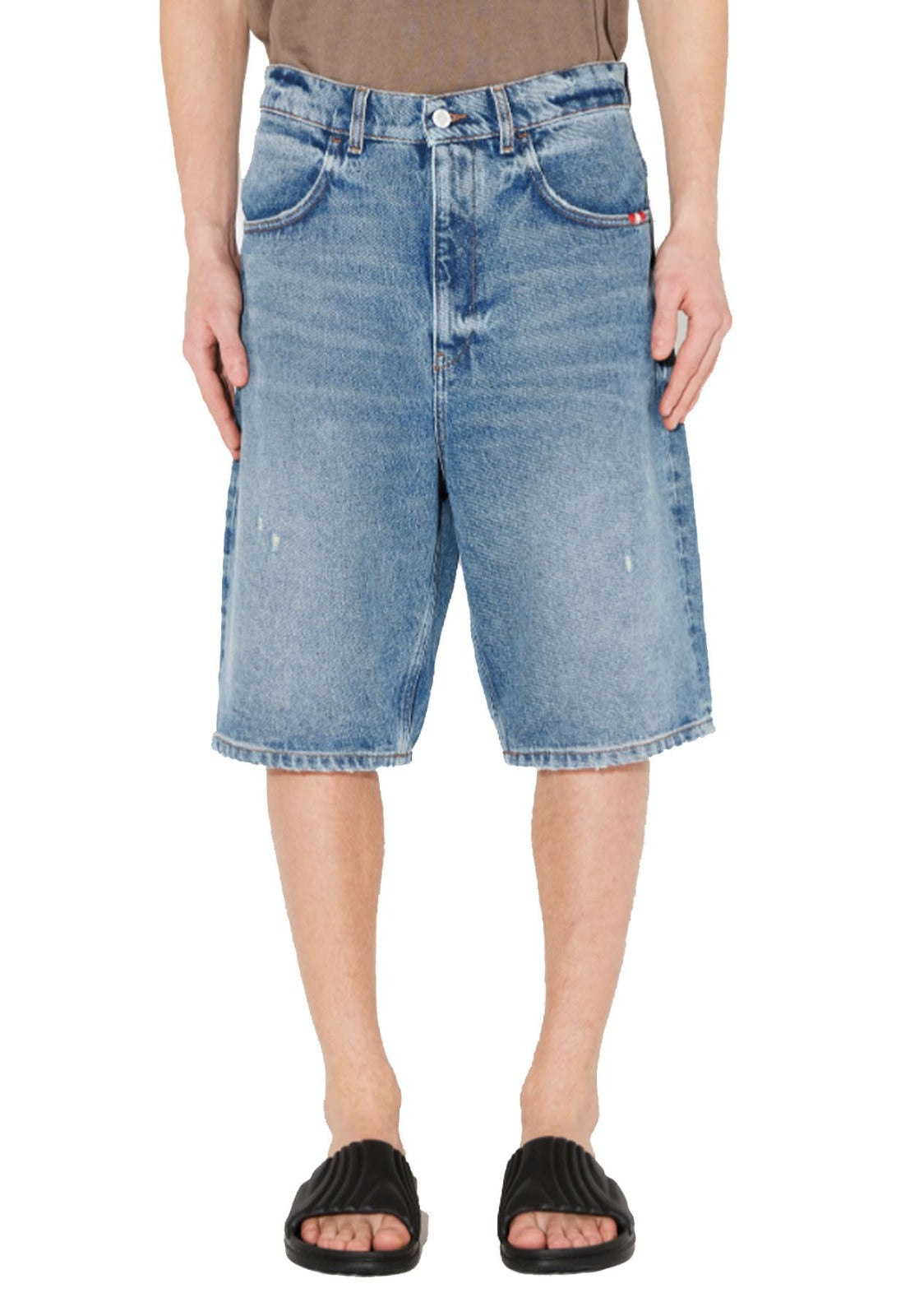 Amish bermuda blu unisex in denim