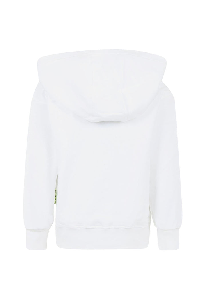 ViaMonte Shop | Barrow felpa bianca bambino in cotone