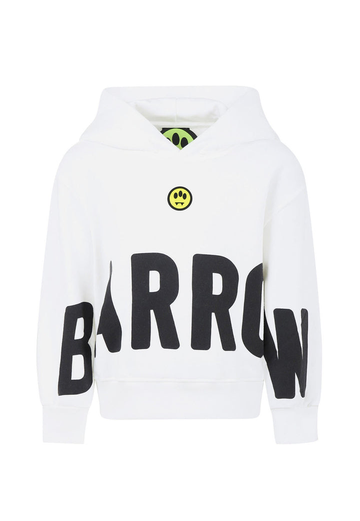 ViaMonte Shop | Barrow felpa bianca bambino in cotone